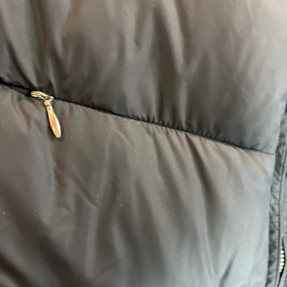 LAND’S END Sz XL Goose Down Many Pockets Funnel Neck Zipper Puffer  Coat Jacket - Picture 5 of 12